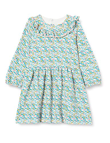 Preisvergleich Produktbild Petit Bateau Kleid, langärmlig, für Babys, Mädchen Gr. 86, Marshmallow / Mehrfarbig