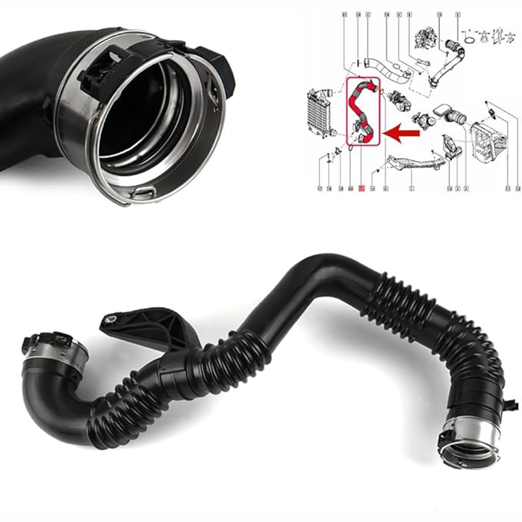 Manguera Turbo Intercooler de Repuesto para Kadjar 144604EB1B, Manguera de Aire Intercooler Accesorio