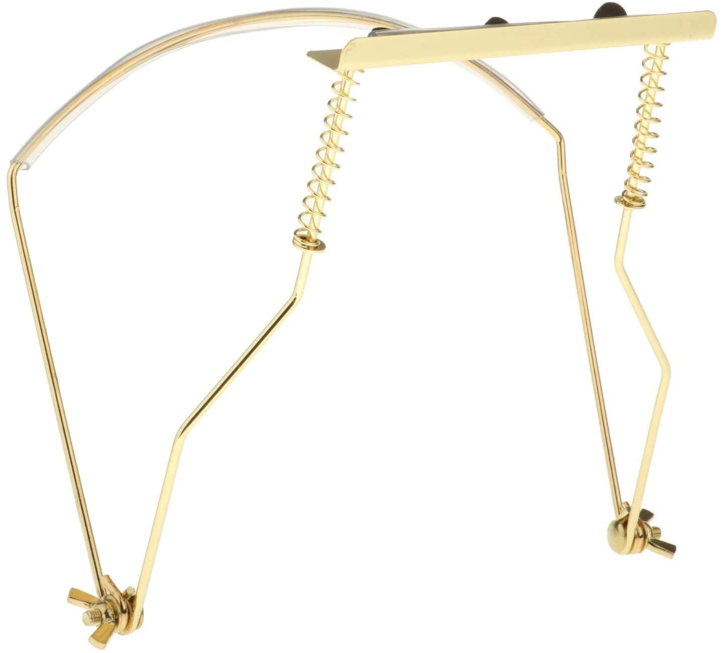 Harmonica Holder, 10 Hole Mouth Organ Neck Holder with Adjustable Strap, Gold Harmonica Stand for Hands-Free Performance - Image 5 thumbnail