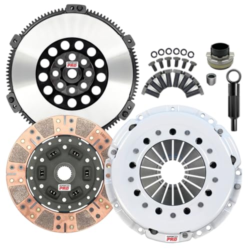 ClutchMaxPRO Performance Stage 3 Clutch Kit & Chromoly Flywheel Compatible with BMW 2004 2005 325xi 330Ci 330i 530i X3 Z4 E46 E60 E83 E85 E86 M54 6-speed (CP03162DFLSF-ST3)