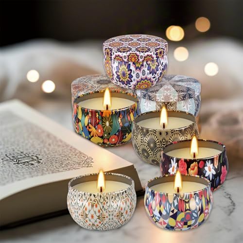 Image of 24-Piece Smokeless Scented Candle Set with 8-Hour Burn Time Each, Ideal for Home Decor,Festival Gifts and Birthdays Gifts- Premium Aromatherapy Candle,2.5oz