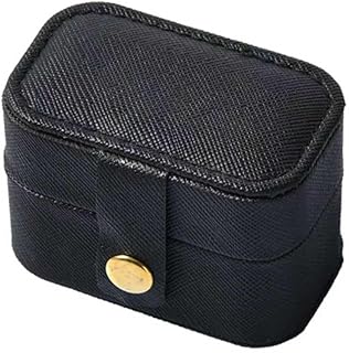 【RFHUDJI】指輪ケース リングケース 小さくて軽いジュエリーボックス - 旅行や日常使用に最適な携帯用アクセサリーケース (黒です)