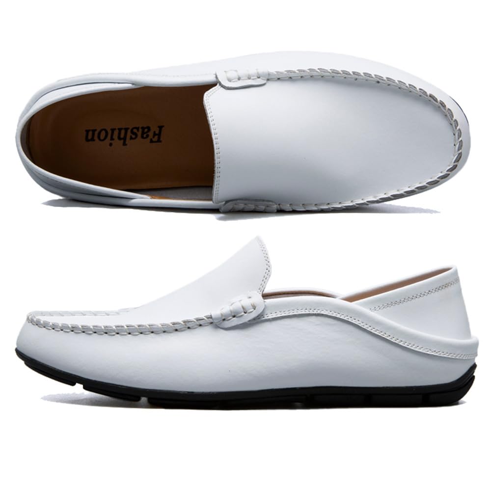 Mocassins Homme Cuir Slip on Penny Loafers LéGèRes Confort Chaussures de Conduite Plat Chaussures de Décontractées EU 39-EU 47
