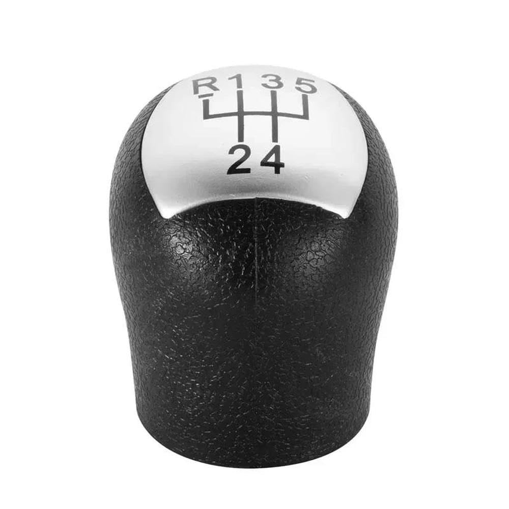 Sxqpocar Silver Gear Shift Knob For Renault Twingo For Scenic For Megane For Laguna For Kangoo For Clio Ii 2 Mk2 172 18 For Logan Shift Lever Head(Silver)