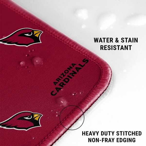 Skinit Large Gaming Mouse Pad - Officially Licensed NFL Arizona Cardinals Blitz Series Design with Stitched Edges, Waterproof, Non-Slip Rubber Base, Desk Mat for Keyboard & Mouse