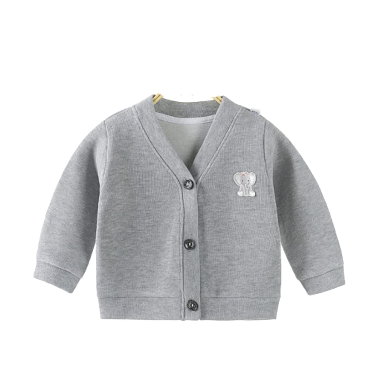 MOMISYBaby Boy & Girls Sweater Jacket Front Open V Neck Cardigan