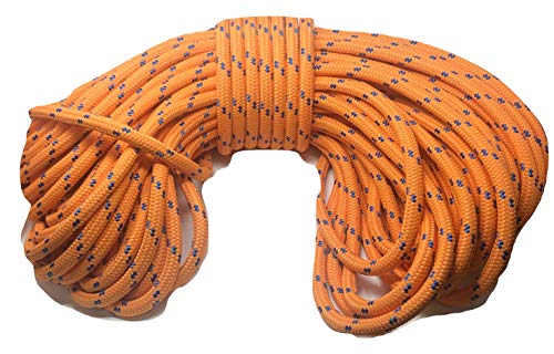 Double Braid Polyester Arborist Rope 3/4 inch Orange (150)