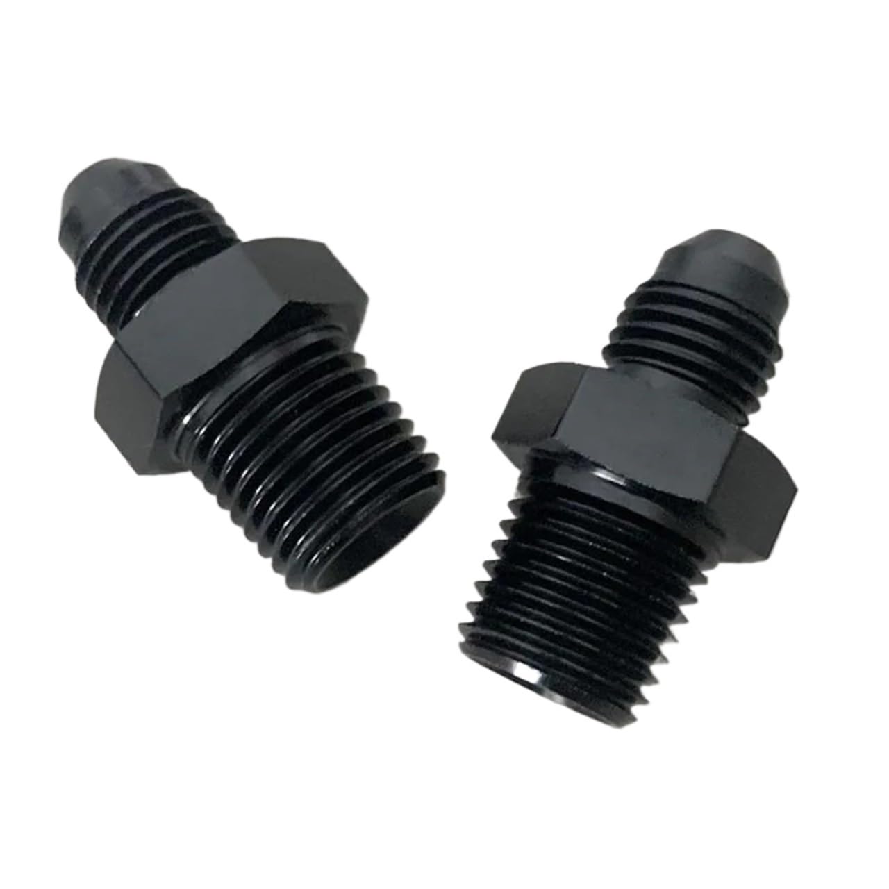 Uniwersalny gwint AN4 AN6 AN8 FlareMęski na NPT, prosty Bagnet oleju silnikowego(BlackAN4-1-8NPT)