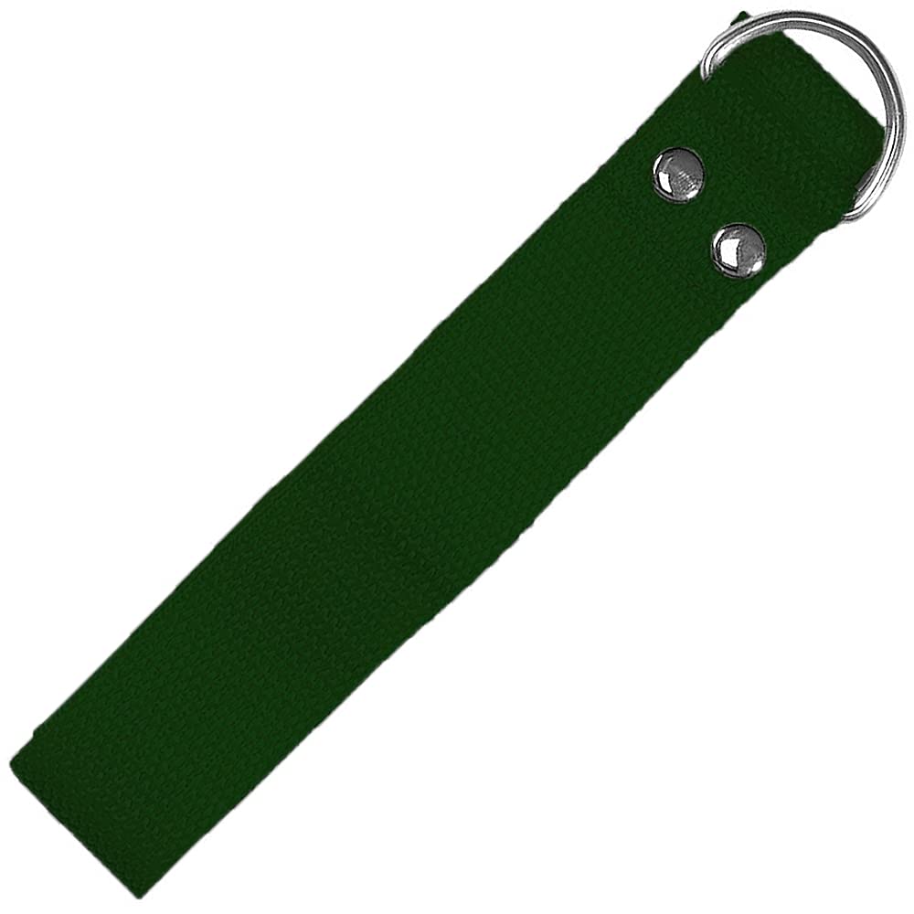 Martin Sports Dozen (12) Pack Nylon Football Pant Belts, One Size Fits All (Dark Green)