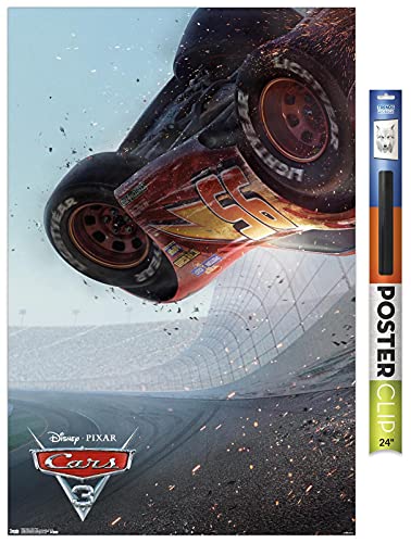 Trends International Disney Pixar Cars 3 - One Sheet Wall Poster, 22.375" x 34", Premium Poster & Clip Bundle