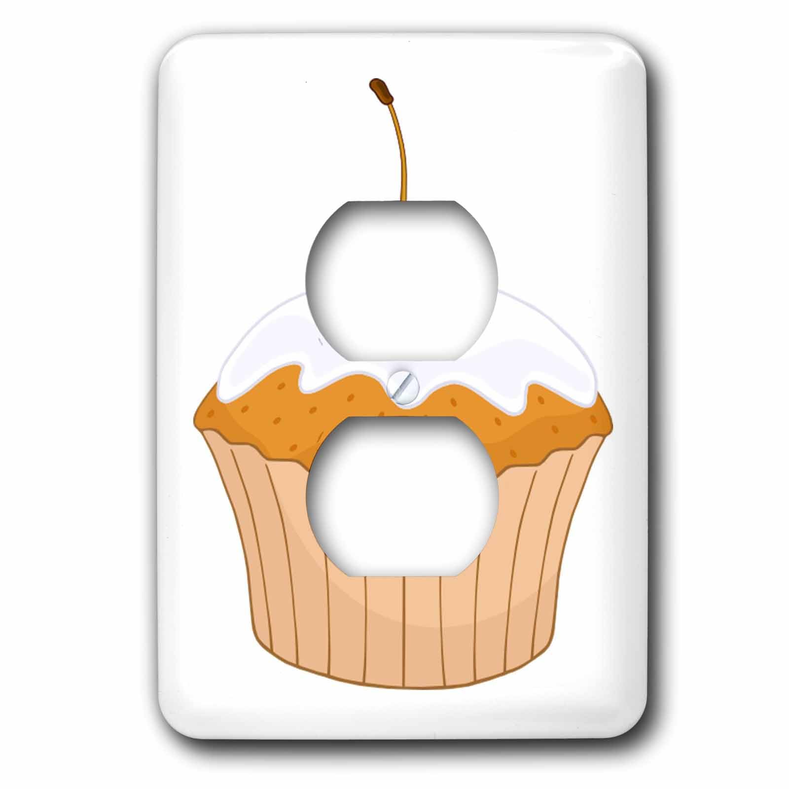 Grand cupcake vanille plaque double pour embellir le coin repas familial