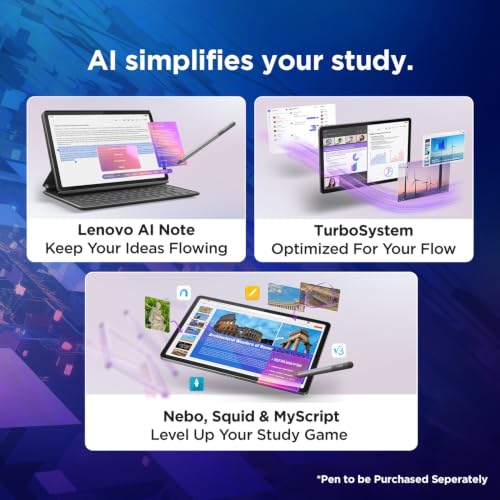 Image of Lenovo Idea Tab Smartchoice |11-inch 2.5K Clear Display, 90Hz Refresh Rate, 8GB RAM, 256GB ROM| MediaTek Dimensity 6300| 7040mAh Battery|4 Speakers| USB-C |Wi-Fi |AI-Enabled, Dolby Atmos, Luna Grey