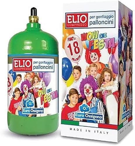 Chianese Bombola elio per gonfiare 18 palloncini piccola 1LT palloncini 9 Pollici 22 cm in OMAGGIO Compleanno e Feste