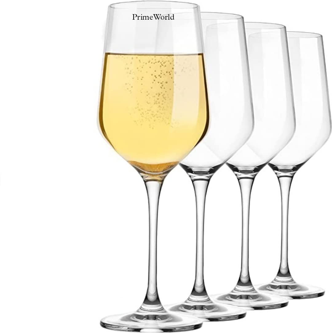 Allegra Wine Glasses Set - 4 Crystal Clear Glasses -18