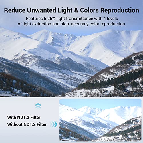 Smallrig 4 X 5.65 Nd1.2 Filter (4 Stops), 4Mm Thick Square Neutral Density Density Filter, With Multi-Layer Coatings Schott B270 Optical Glass, Fits For Matte Box – 3589 #TOP6