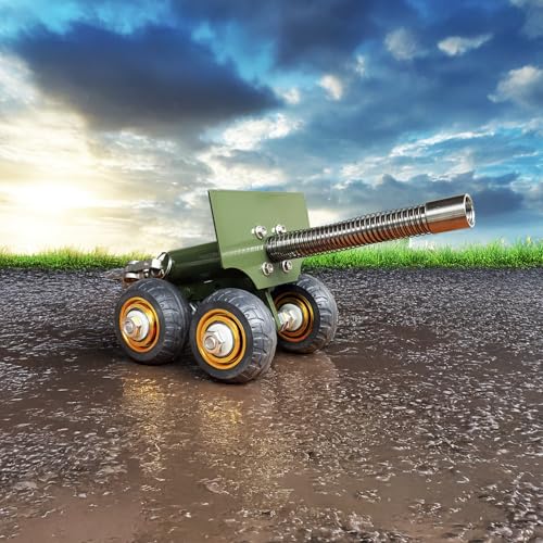 image for TIETHEKNOT Stainless Steel Mini Cannon Model with Recoil Mechanism - P