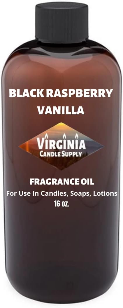 Black Raspberry Vanilla Fragrance Oil (Our Version of The Brand Name) (16 oz Bottle) for Candle Making, Soap Making, Tart Making, Room Sprays, Lotions, Car Fresheners, Slime, Bath Bombs, Warmers……