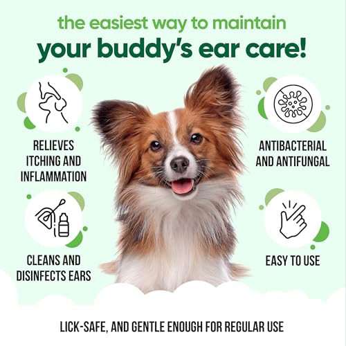Buddycare Antiseptic Dog Ear Cleaner 200ml Soothing Ear Drops for Pets Antiseptic Ear Drops | Vet Approved Antibacterial Ear Drops for Dogs Cats and all Pets - Image 3
