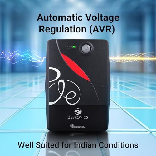 ZEBRONICS Zeb-U725 600VA UPS for Desktop/PC/Computers (not for Routers) with Automatic Voltage Regulation, Black 6 51bL6l8kSKL