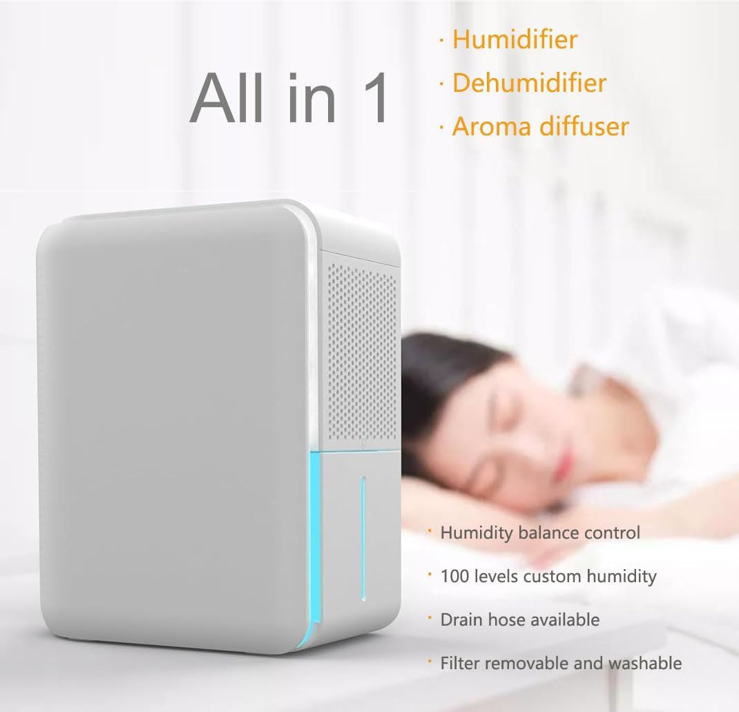 DINZAN 3-in-1 Dehumidifier & Humidifier Combo -5