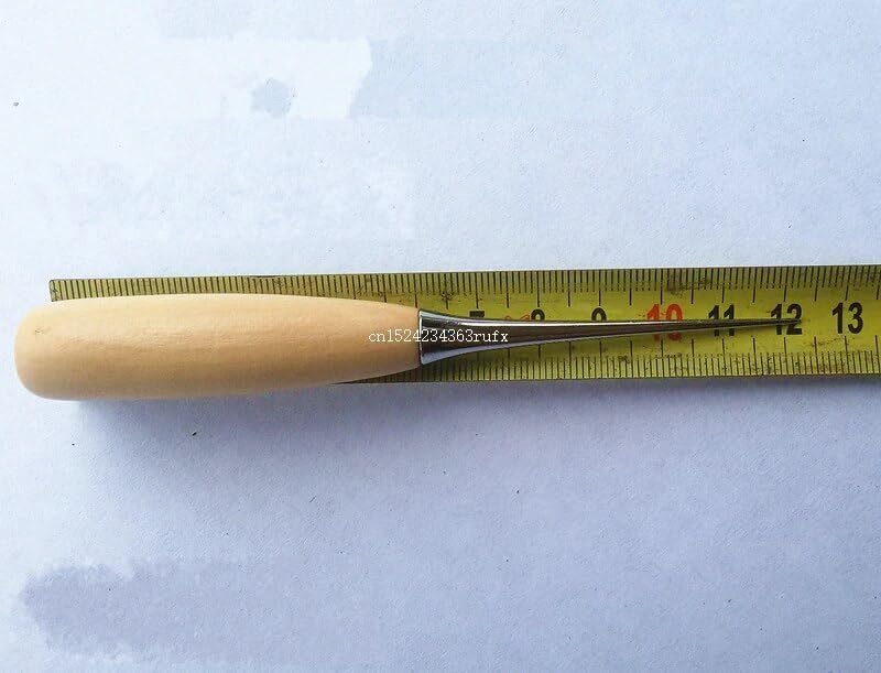 200pcs Cloth Awl Sewing Tool Hole Punching Leather Wood Handle Awl Craft Stitching Leather Tools