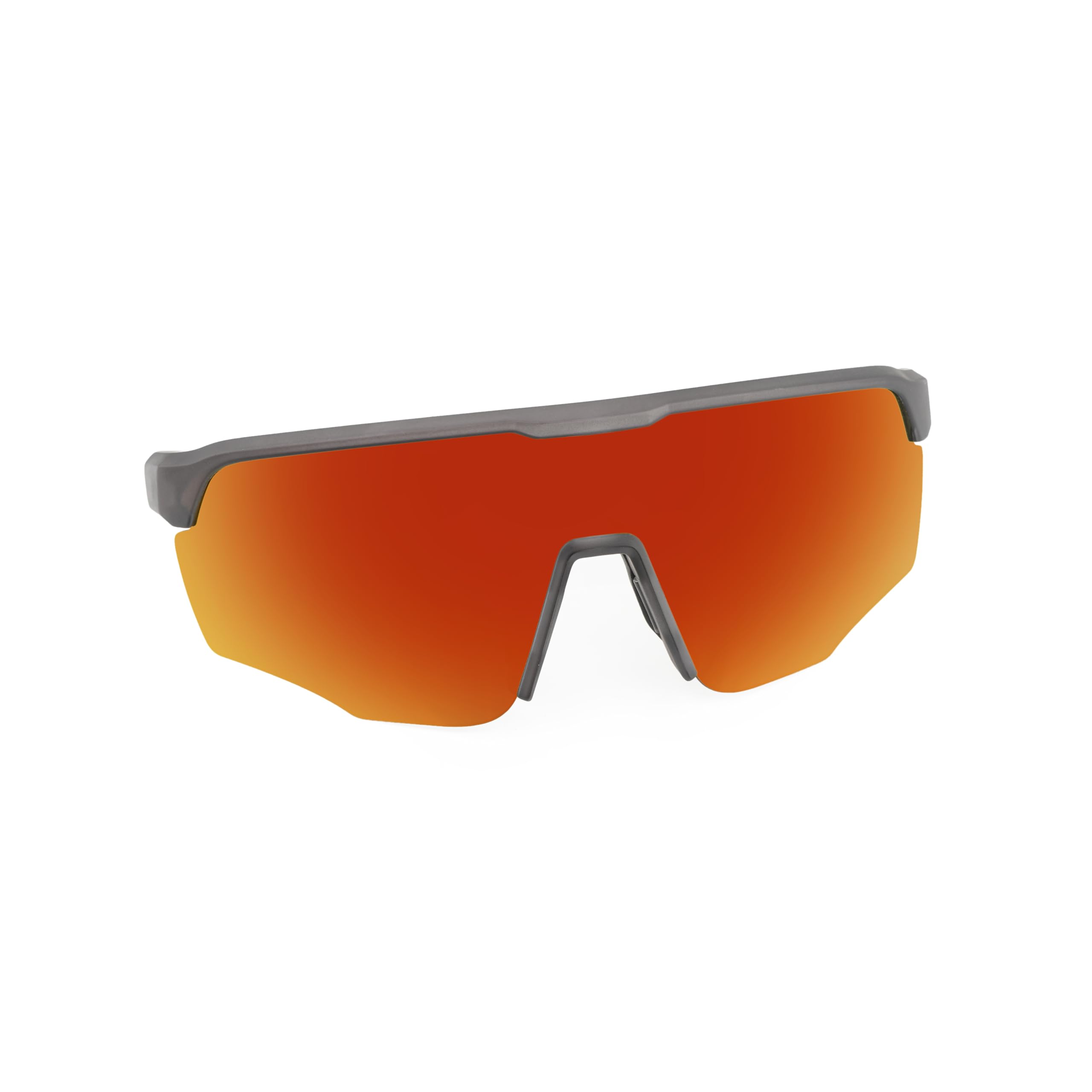 SASA Viper Sports Sunglasses Translucent Grey Frame Smoke Red Lens | UV400 Protection | Lightweight Unisex Design for Cricket, Cycling, Running, Driving, Outdoor Sports & Daily Use-image-3