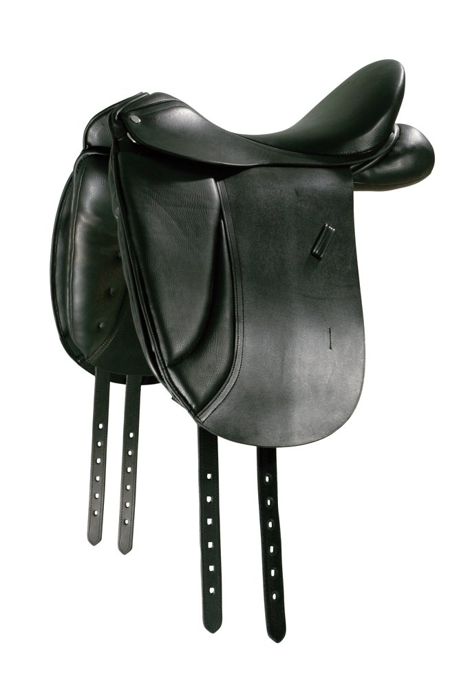 Pfiff Set Completo Per Cavallo E Cavaliere - Sella, Briglia, Testiera E Accessori - Nero, 17,5'' - 3