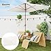 Imagen de Outsunny Toldo de Recambio de Sombrilla de 3x2 m Toldo de Repuesto para Sombrilla de Patio con Ventilación Superior Protección UV 50+ Cubierta de Repuesto para Parasol para Exteriores Beige