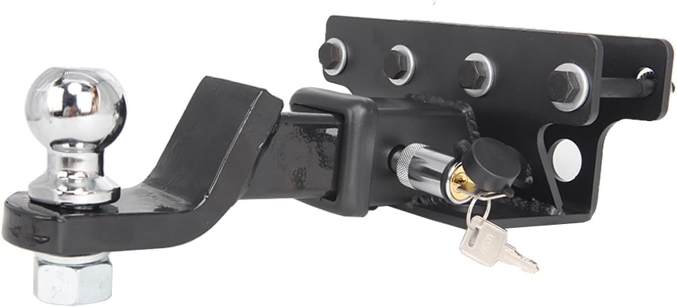 Trailer Hitches, Car Rear Bumper Trailer Hitch Receiver Tow Hitch Ball Mount with Hook