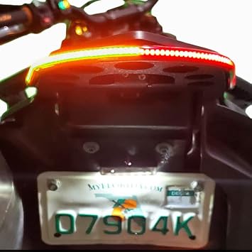 SMOKED Integrated SS Fender Eliminator Light Bar Kit Tail Tidy to Fit 23 Gas gas 700 SM