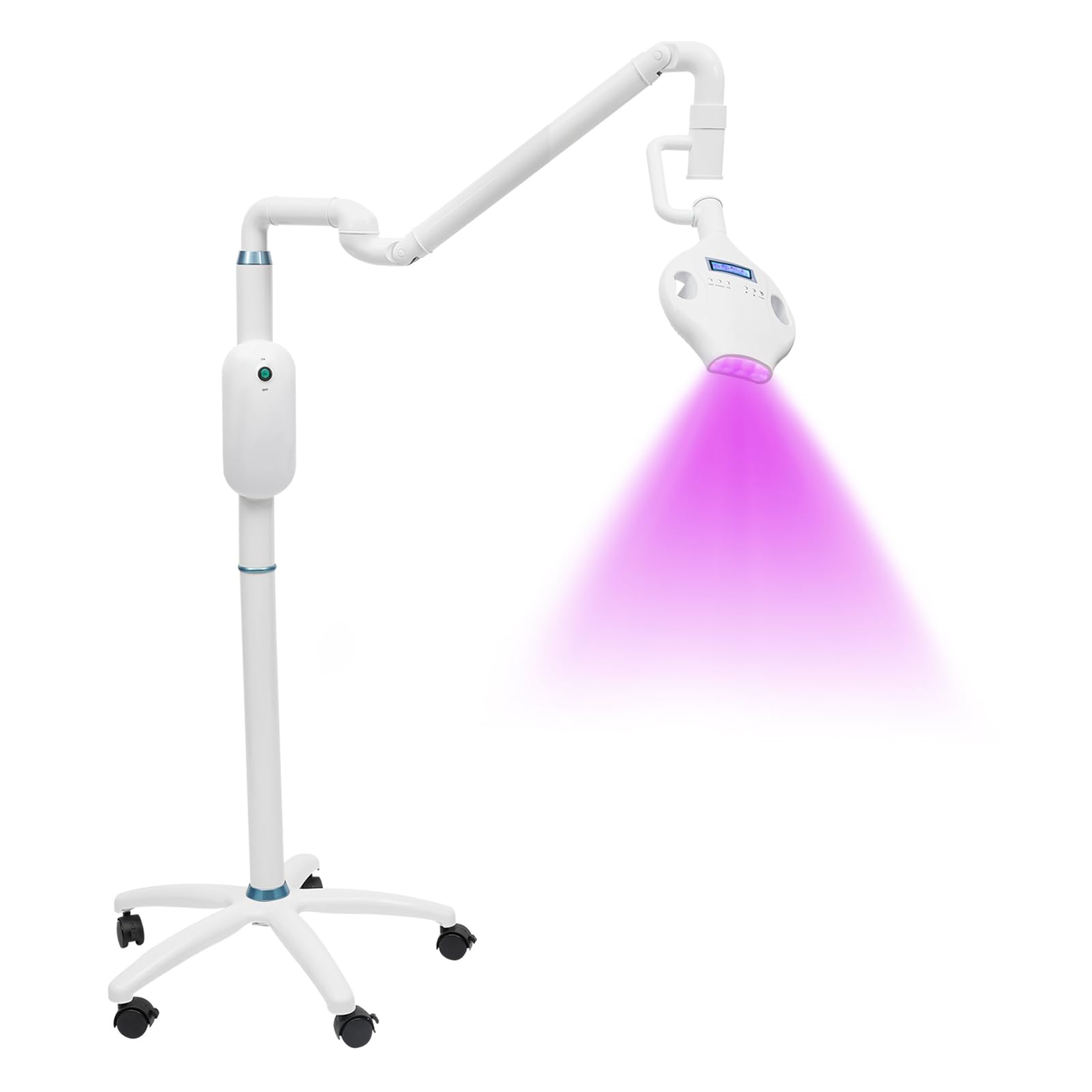 Dental Teeth Whitening Light Teeth LED Whitening Lamp Mobile Stand with Blue Red Purple Cold Light Movable Teeth