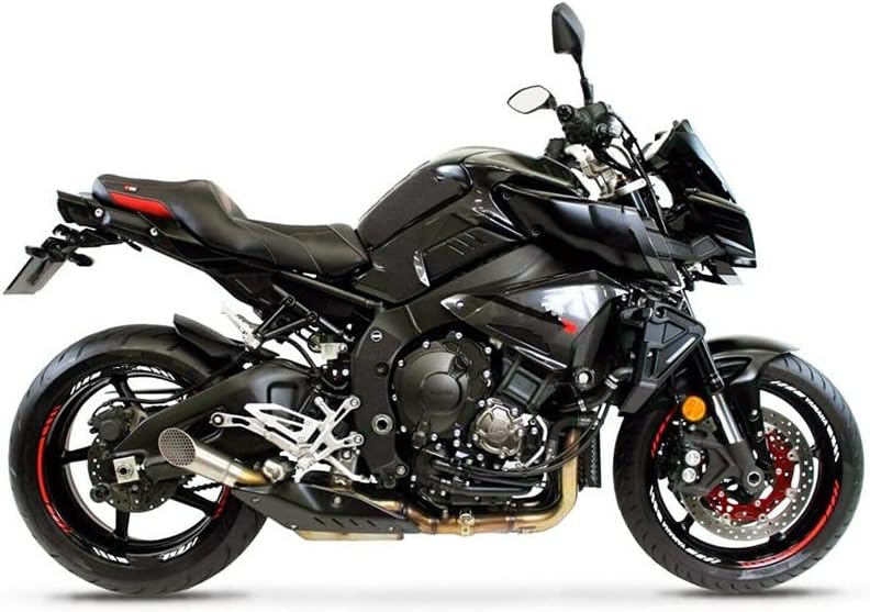 オートバイステンレス鋼管モトクロス排気管ミドルリンク排気マフラー用 MT10 FZ-10 2016 2017 【ミッドコネクトパイプマフラーエスケープカーボンファイバー】 2