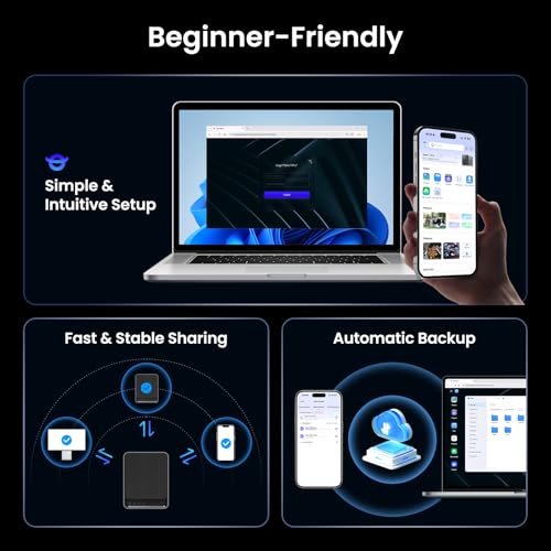 Image of Yxk Zero1 Pro 4-Bay Desktop NAS, Intel N100 Quad-Core CPU, Enthusiasts Home & Office NAS Storage for Different OS, 8GB RAM, 2 * M.2 NVMe Slots, 2 * 2.5GbE, 4K HDMI, Network Attached Storage (Diskless)