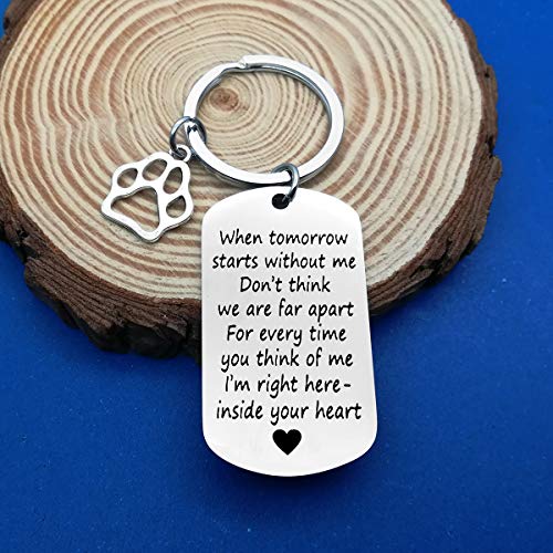 Loss of Pet Keychain Pet Memorial Keyring Keychain Pet Jewellery Family Dog Family Cat Family Pet Keychain Key Ring Pet Remembrance Sympathy Gift for Pet Lover Dog Cat Keychain Memorial Jewelry - Image 5