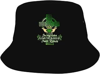 in My Veins Flows The Blood of Irish Unisex Foldable Sun Protection Fisherman hat - Outdoor Sun hat