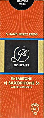 Gonzalez Eb Baritone Saxophone Reeds Strength 2.25, Box of 5
