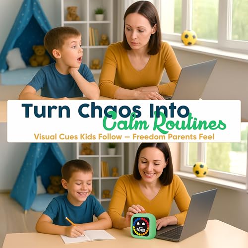 Digital Visual Timer for Kids - Rechargeable 99 Min Timer - Focus & Smoother Routines - Visual Timer for Classroom, ADHD Autism Toddler Support - Daily Use at Home, Therapy or School - Image 3