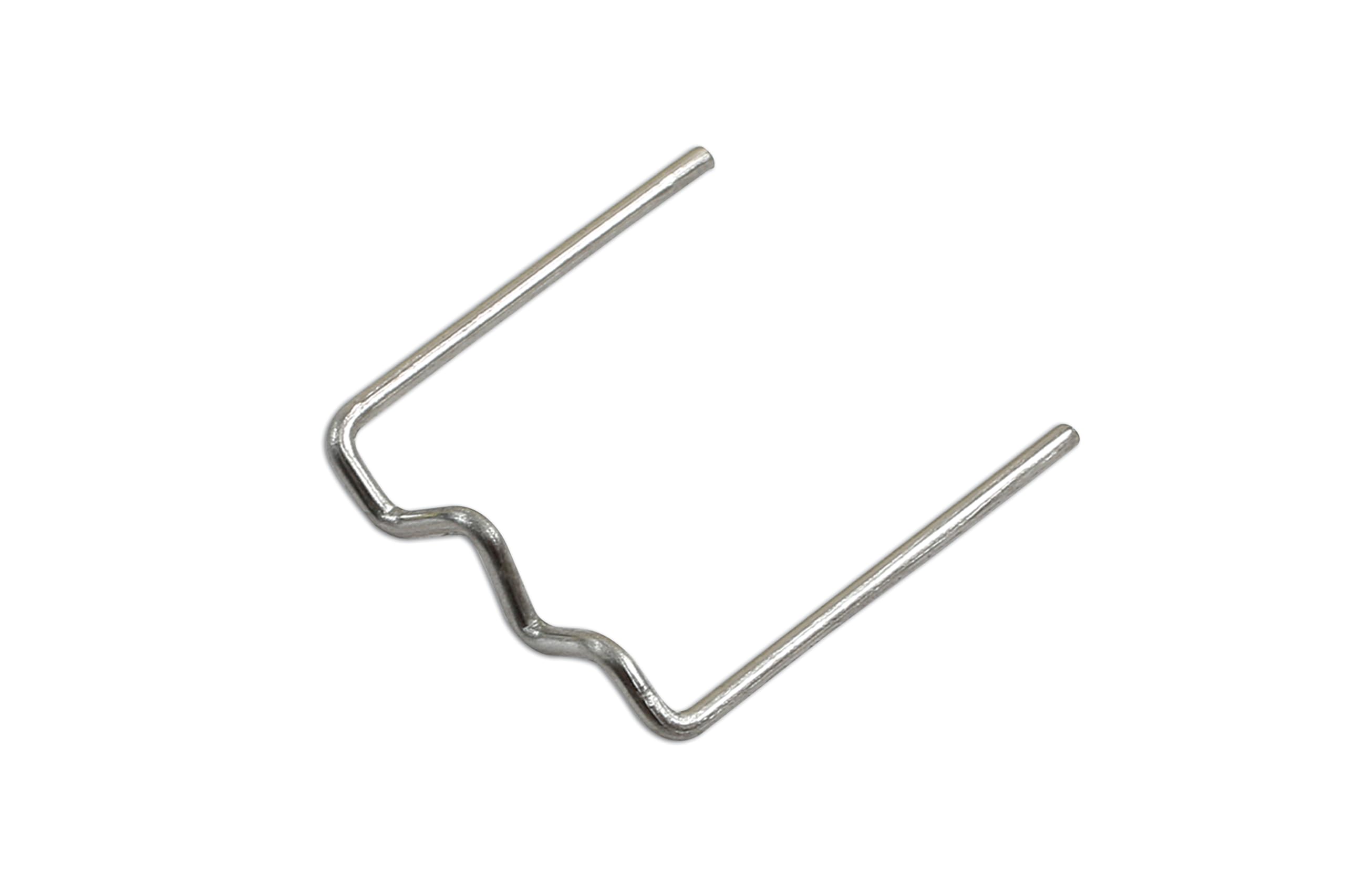 POWER-TEC 92553 Flat U Type Staples 0.8mm 100 Pcs Alloy Wire Repair Consumables