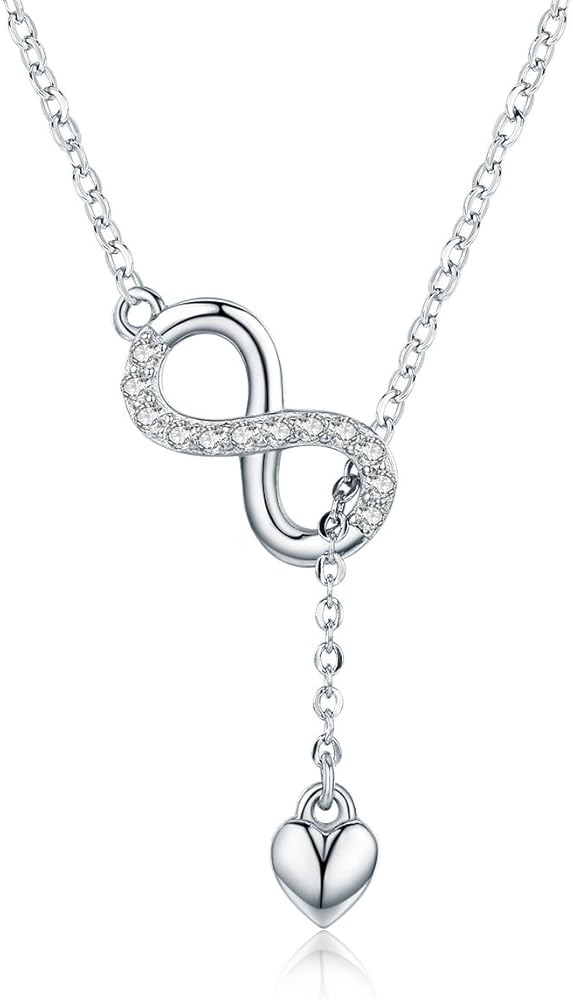 【新品】CDL Eternity Neckless Amazon.com: NewL 925 Sterling Silver Infinity Forever Love Chain