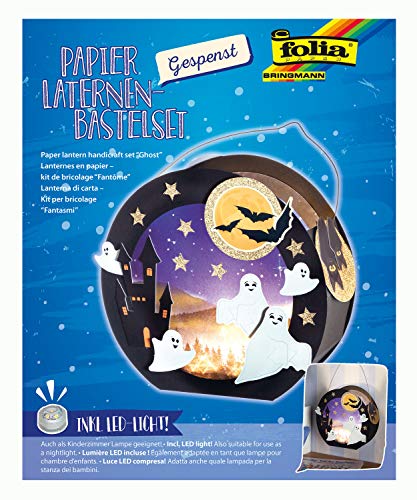 folia 68102 - Laternen - Bastelset, Gespenst, inklusive Laternenstab und...