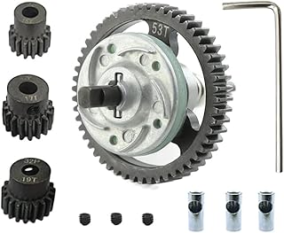 C32164 Clutch Assembly w/ 53T Metal Spur & 15/17/19T Pinions for Traxxas 1/10 Slash 4X4