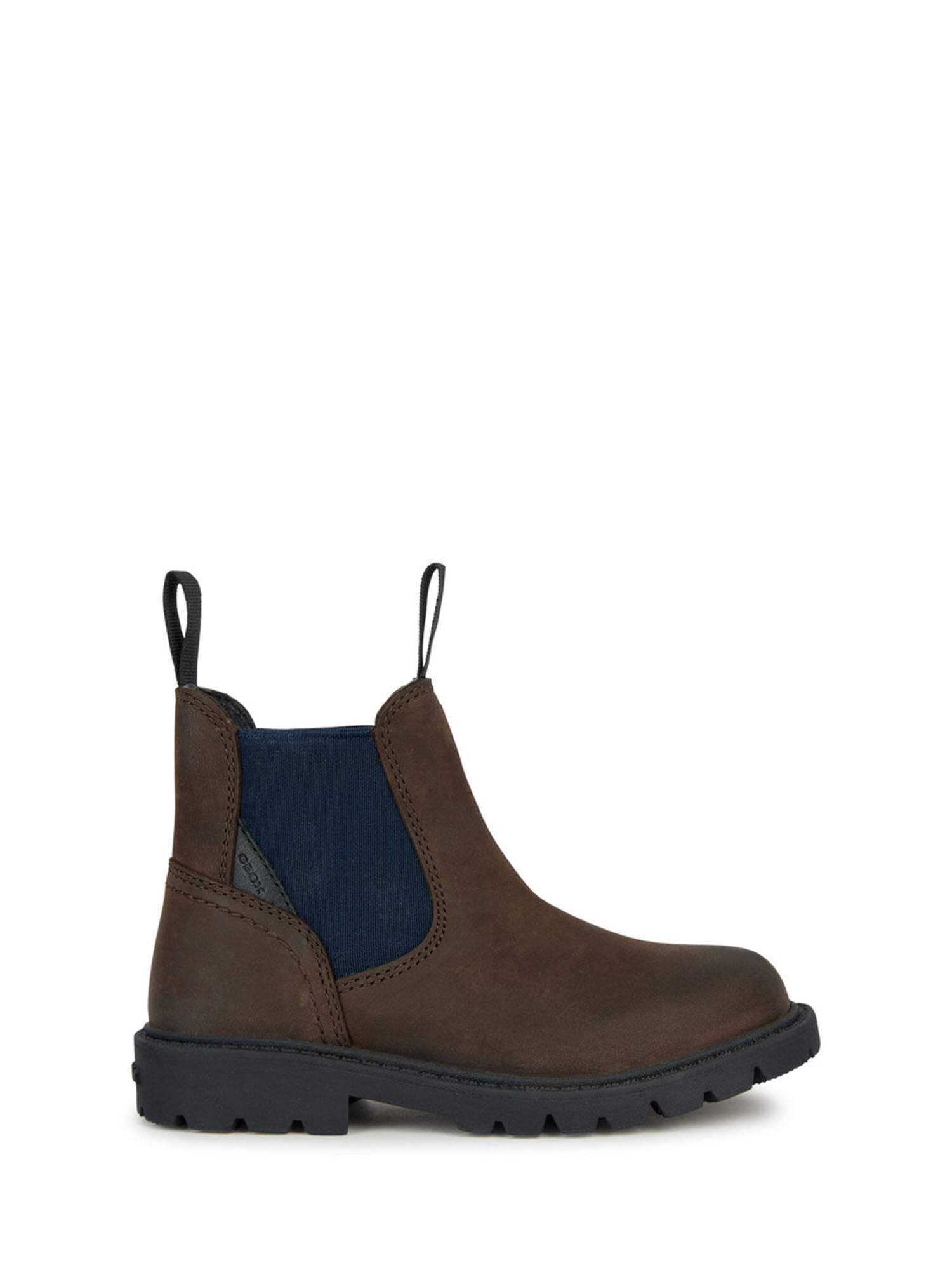 Geox Garçon J Shaylax Boy Ankle Bateau, Brown Navy, 33 EU