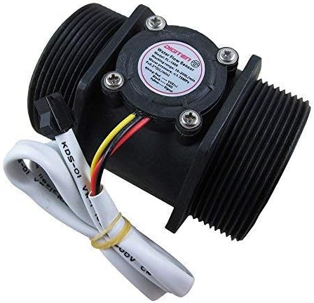 DIGITEN G2" 2 inch Water Flow Sensor, Hall Effect Sensor Flow Meter Flowmeter Control 10-200L/min - Arduino, Raspberry Pi, and Reverse Osmosis Filter Compatible