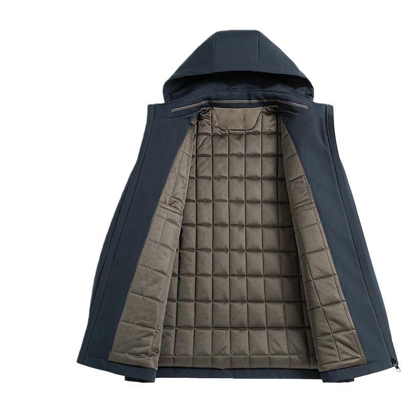 Chaqueta acolchada de hombre otoño-invierno con capucha funcional 4