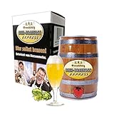 bier holzfass anstechen Ideal als Geschenk ! BRAUKÖNIG ® Braufass Express - Holzfass