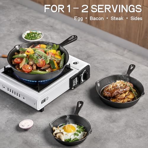 WANGYUANJI Cast Iron Skillet Frying Pans - Thumbnail 3