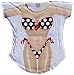 B&W Polka Dot Bikini Cover-Up T-Shirt Size L/XL