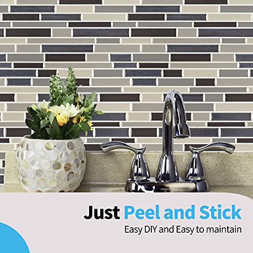 Art3D Kitchen Backsplash Peel And Stick For Bathroom, Stick On Tile For Shower (Tan) #TOP2