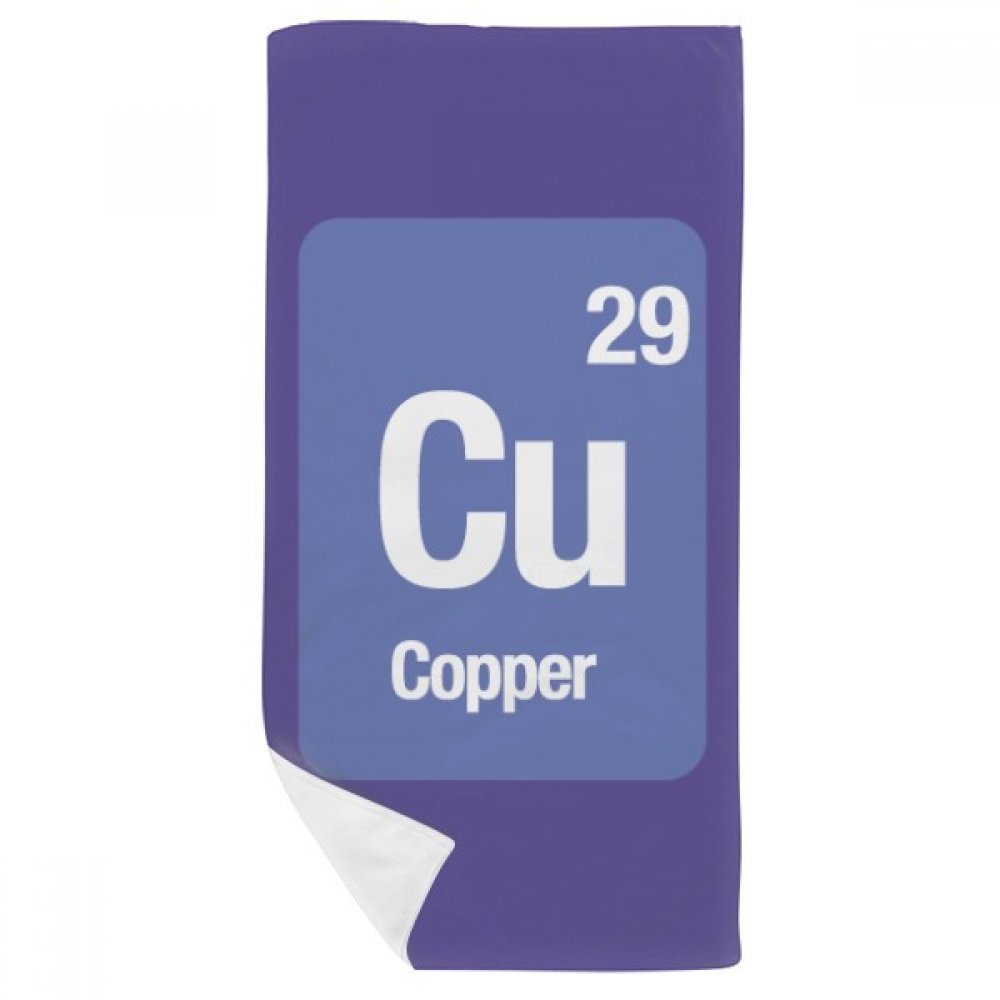 Serviette de bain douce CU Copper imprimé science de haute qualité géométrique 35x70cm