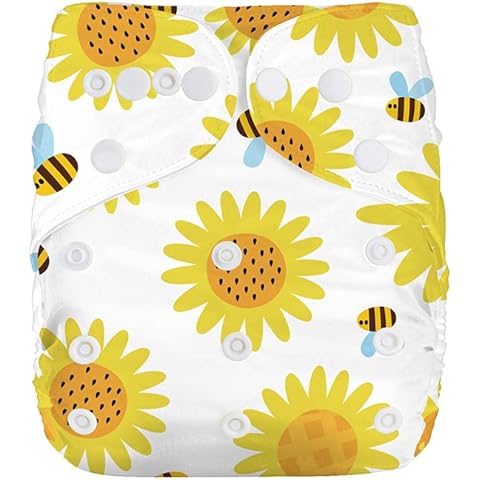 Kolo wiederverwendbare Windeln - waschbares Stoffwindel-Set:- 1 waschbares Einstellbare Stoffwindel mit 1 Bambuseinlagen. Stoffwindeln 100% umweltfreundlich Cover